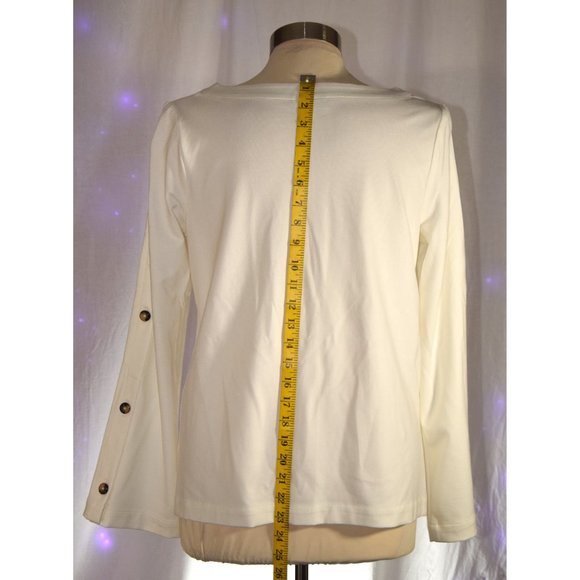 J Jill white Shirt size S - Picture 4 of 9